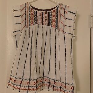 Knox Rose embroidered top